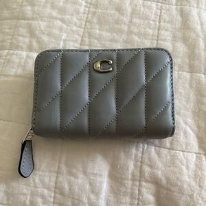 Coach Quilted Zip Card Case